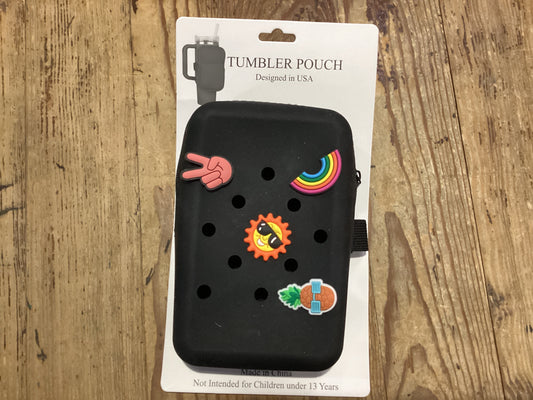 SILICONE TUMBLER POUCH W/CHARMS