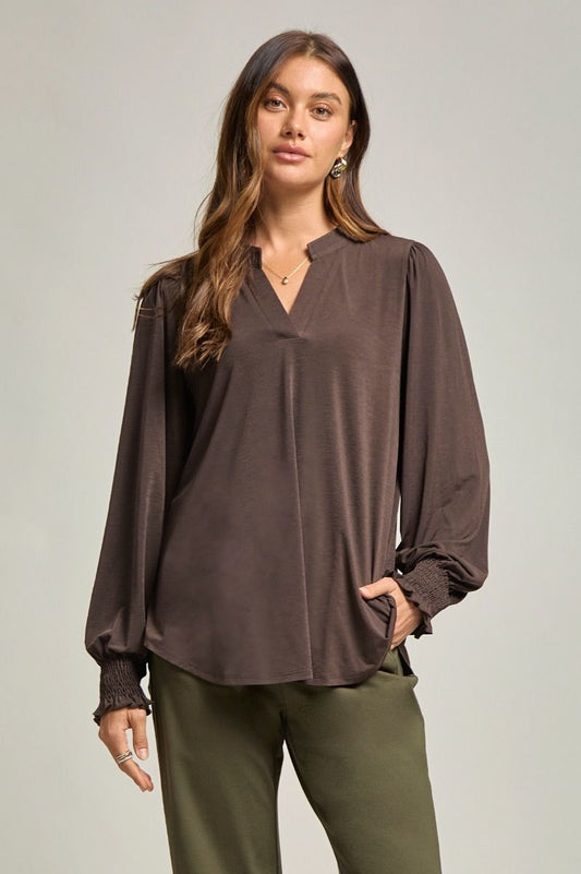 SMOCKED LIZZY CHOCOLATE