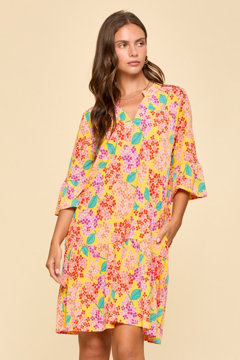 LIZ SUNDAY DRESS- YELLOW