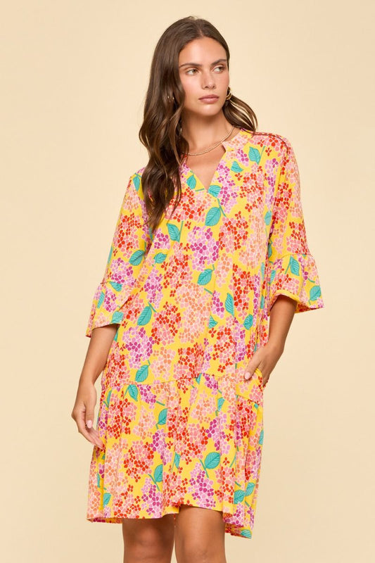 LIZ SUNDAY DRESS- YELLOW