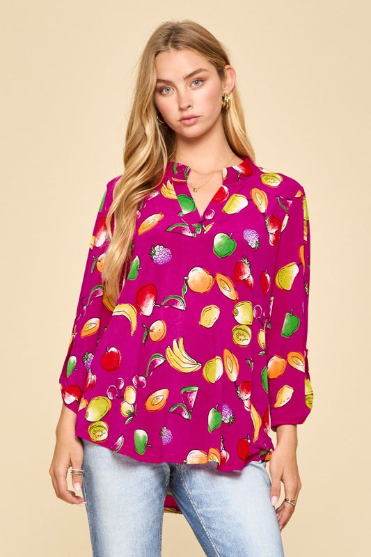 LIZZY SHIRT- HOT PINK