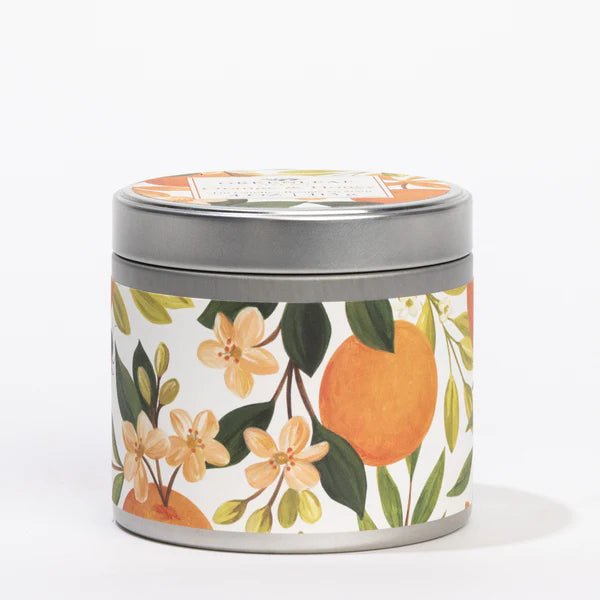 ORANGE AND HONEY TIN CANDLE