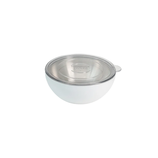 STAINLESS STEEL BOWL  20OZ BLUE WHITE ICING