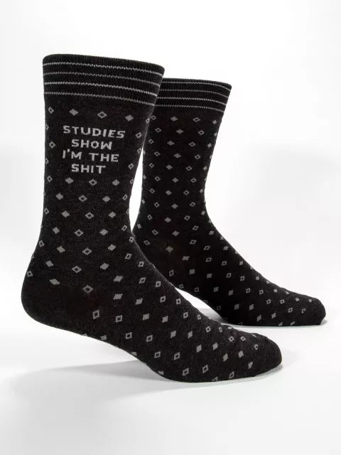 STUDIES SHOW I'M THE SHIT MENS SOCKS