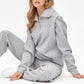 HAMPTONS TRAVEL ZIP UP SWEATSHIRT GREY