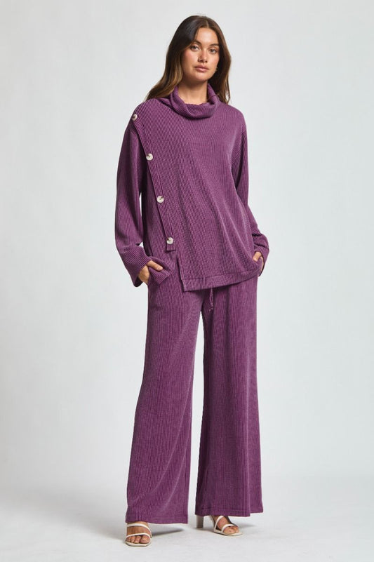 LAVISH TRAVEL SET EGGPLANT