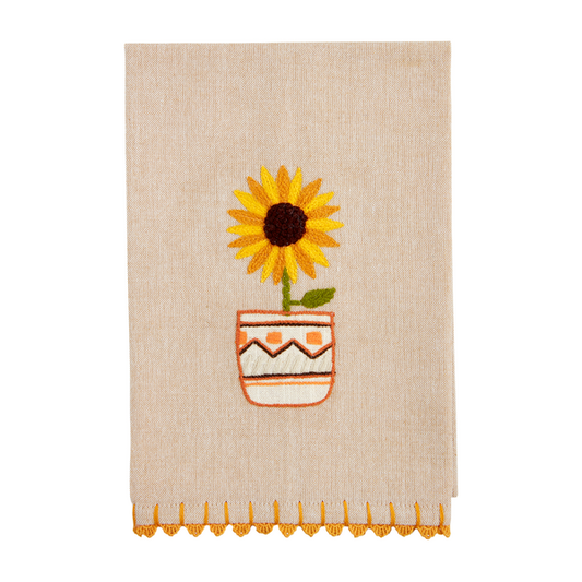 SINGLE SUNFLOWER TOWEL