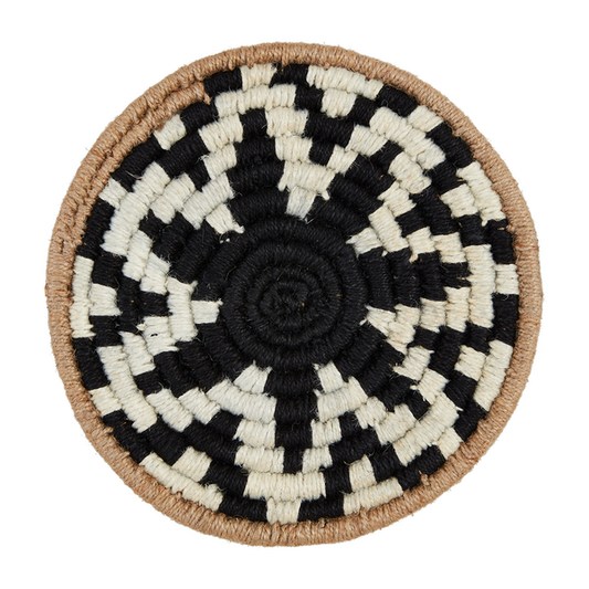 WHITE WOVEN TRIVET SET