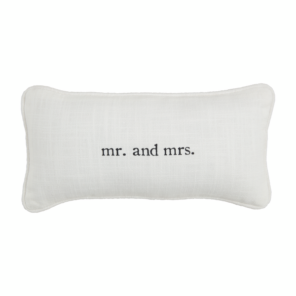 MR AND MRS MINI WEDDING PILLOW