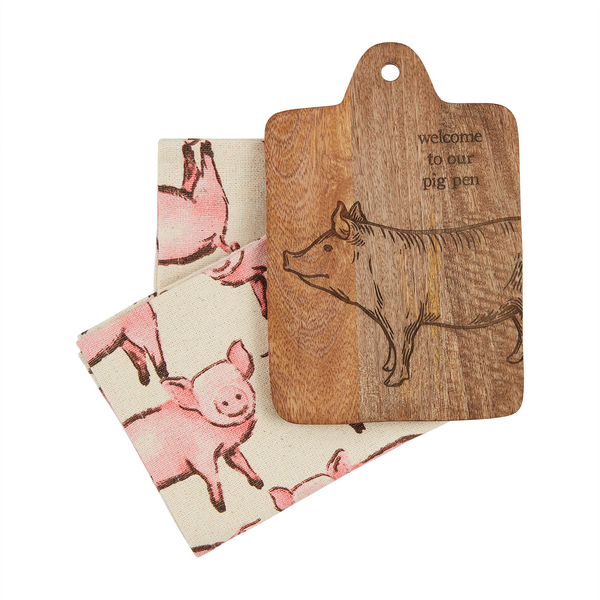 PIG BOARD TOWEL SET