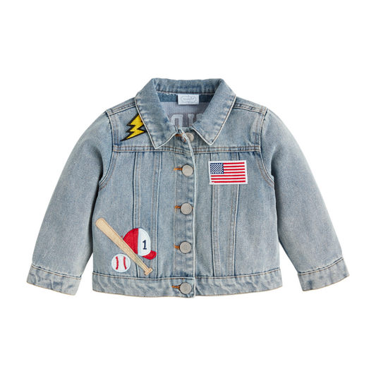 BOY DENIM PATCH JACKET
