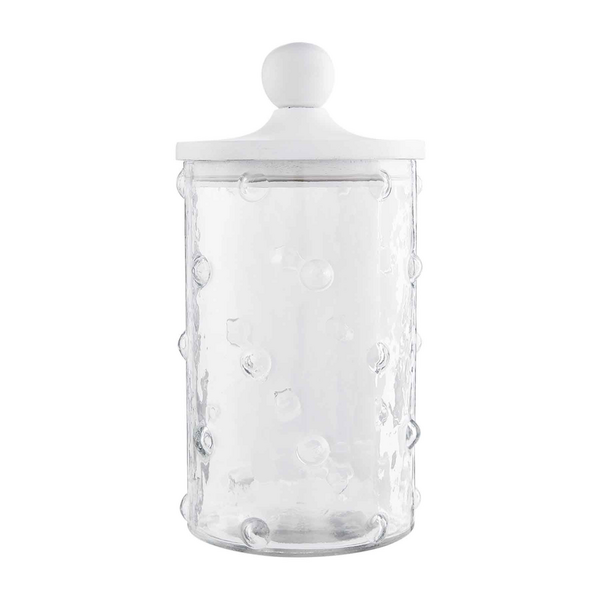 LG HOBNAIL GLASS CANISTER