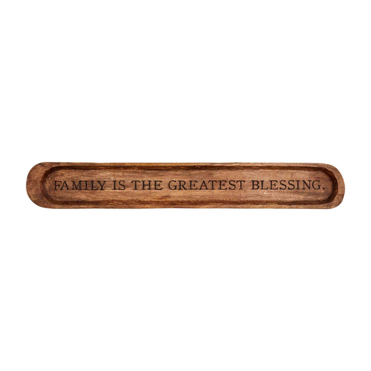 BLESSING LONG TRAY PLAQUE