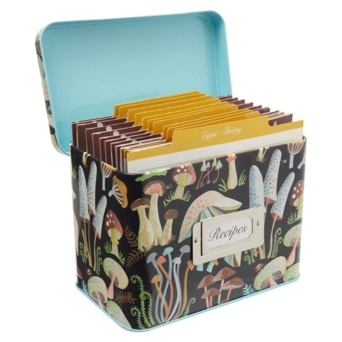 Forage Metal Recipe Box with Cards
