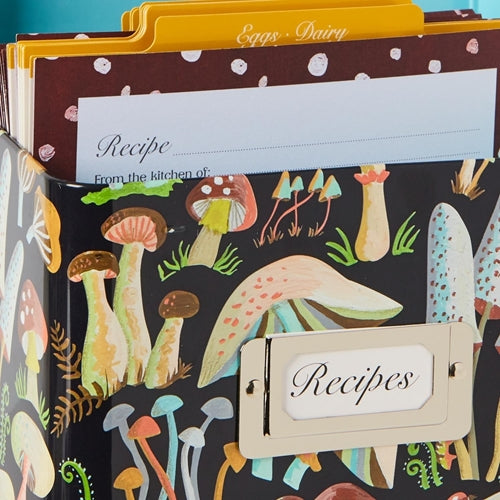 Forage Metal Recipe Box with Cards