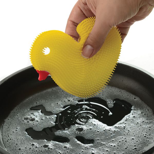 SILICONE DISH BRUSH DUCK – The Market On The Square