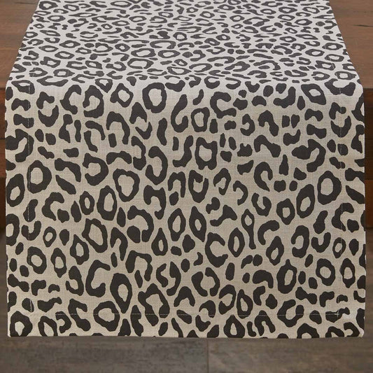 Safari Leopard Printed Table Runner 72"L