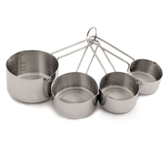 STAINLESS STEEL MEASURING CUPS, SET OF 4