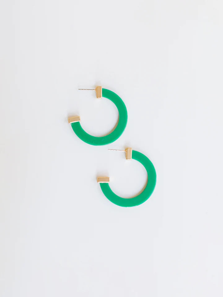 Medium Acrylic Hoops Pine