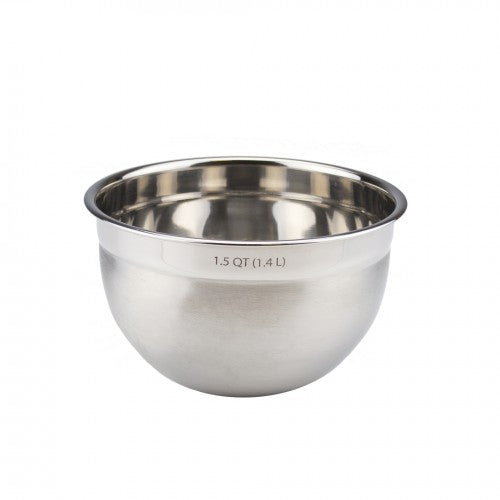 STAINLESS STEEL MIXING BOWL- 1.5 QT