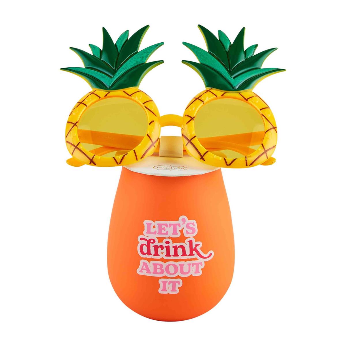 Summer Pineapple Silicone Wine Set