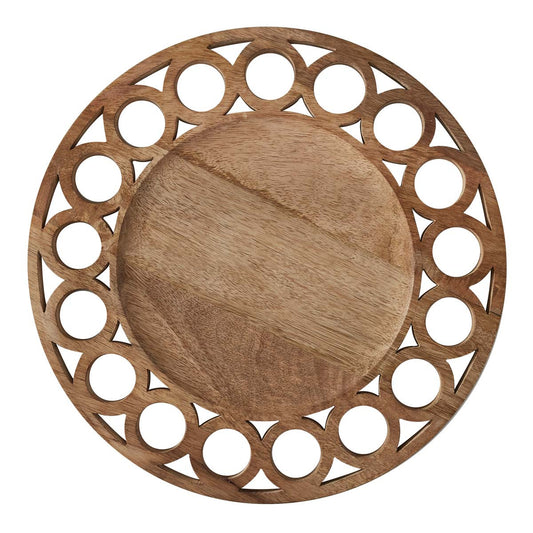 Wooden Circles Charger