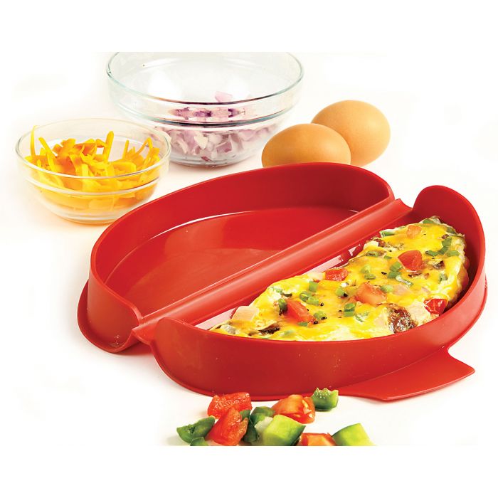 SILICONE MICROWAVE OMELET MAKER