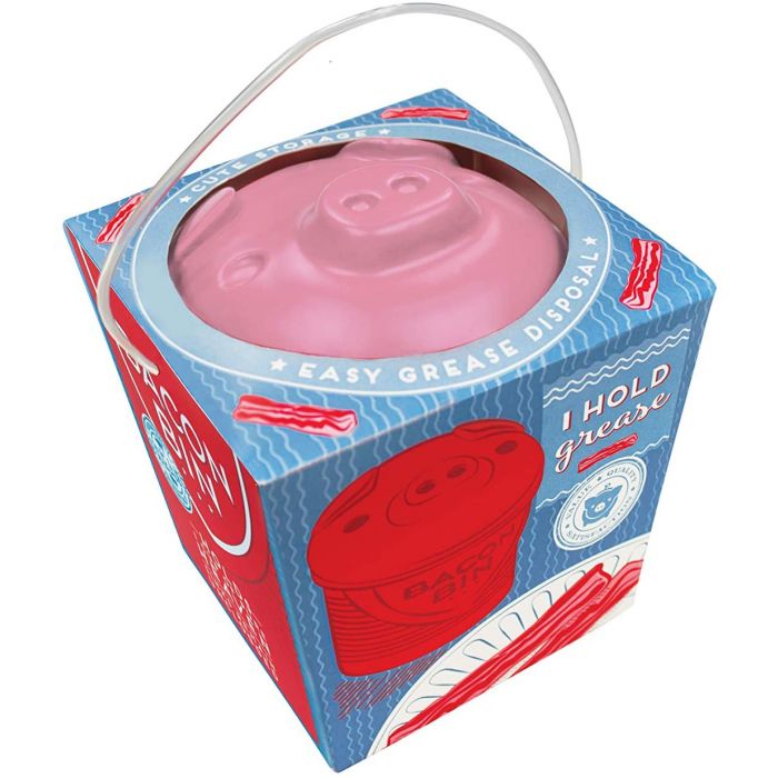 Bacon Bin Grease Holder | Pink