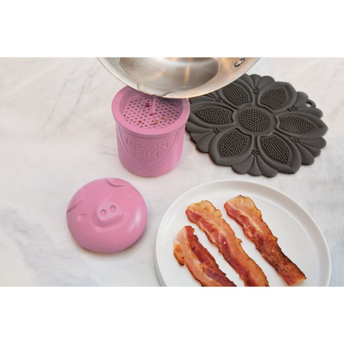 Bacon Bin Grease Holder | Pink