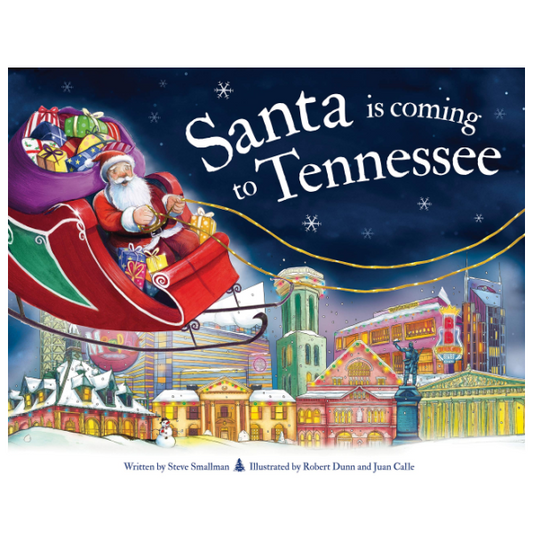 "Santa is Coming to Tennessee" Hardcover Book