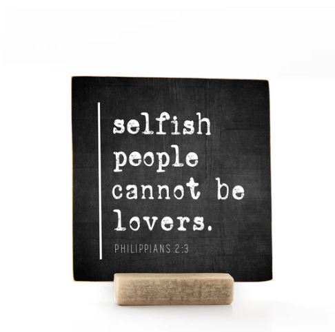 Selfish People Cannot Be Lovers, 4x4