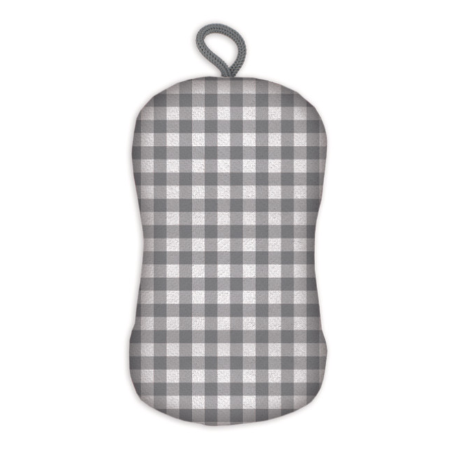 Scrub Sponge - Gray Gingham