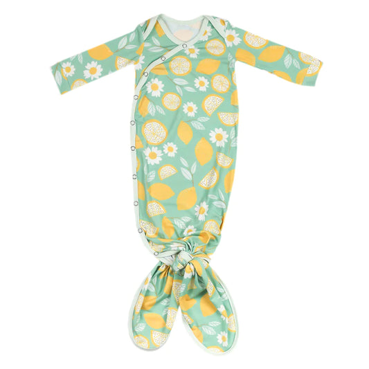 Newborn Knottd Gown Lemon