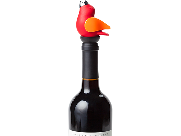 CHIRPYTOP Wine Pourer- RED/ORANGE