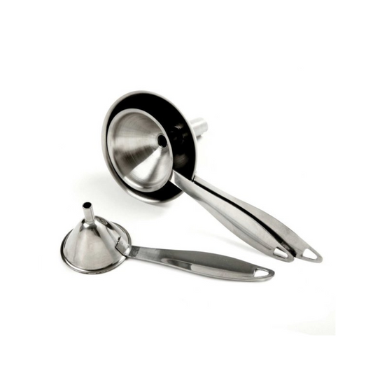 Stainless Steel Funnel w/ Handle Set